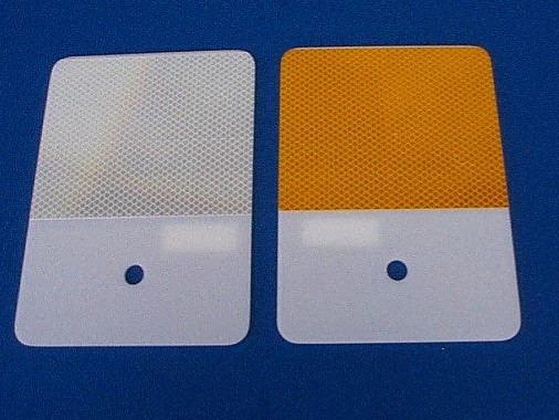 Wenzel Cade Reflectors, Model 800, Silver and Amber