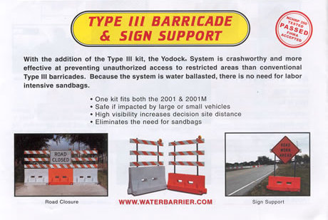 Yodock Type III and Sign Support